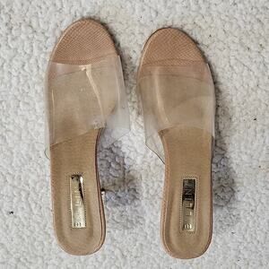 Billini heels clear Nude   size 7